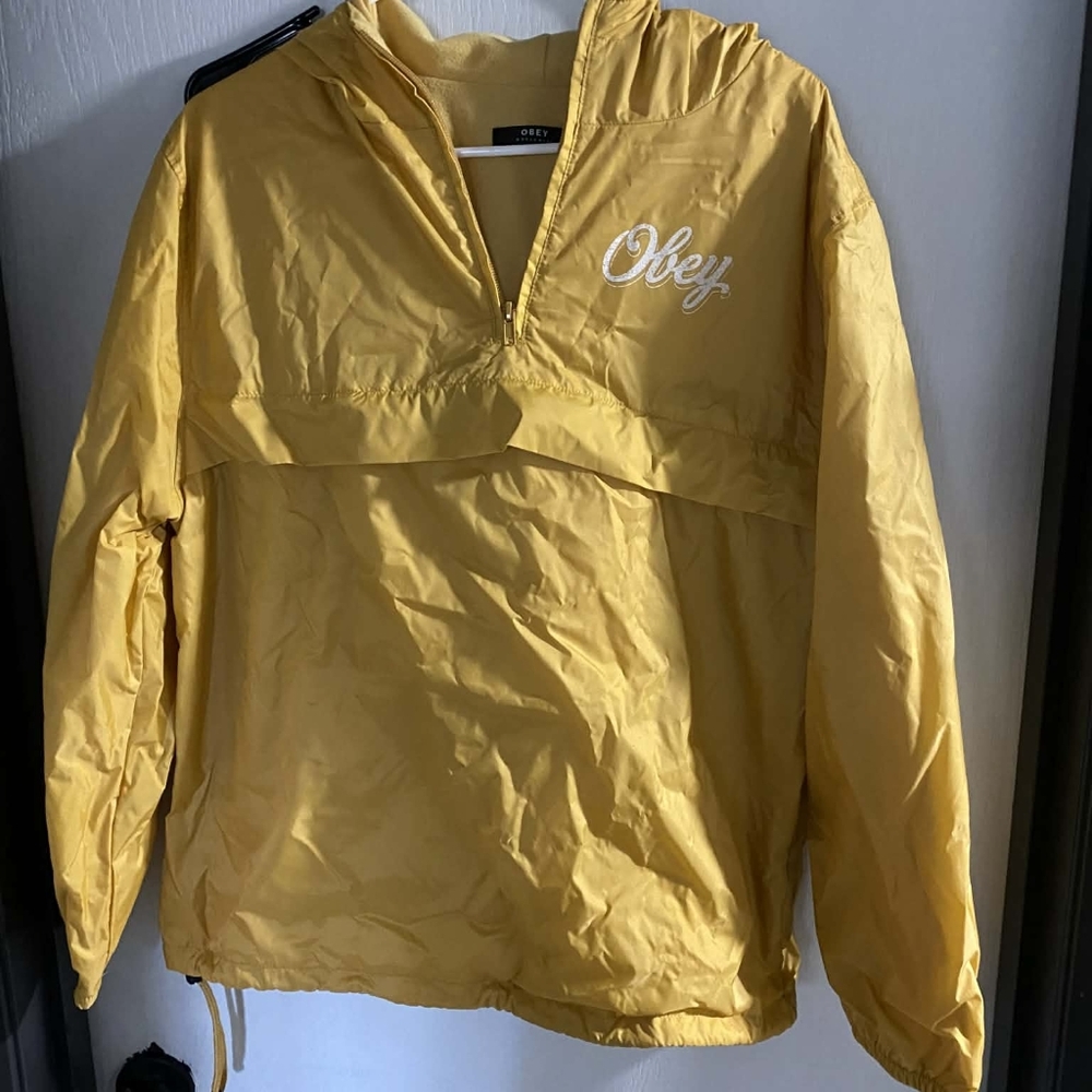 Obey Gold Windbreaker Jacket